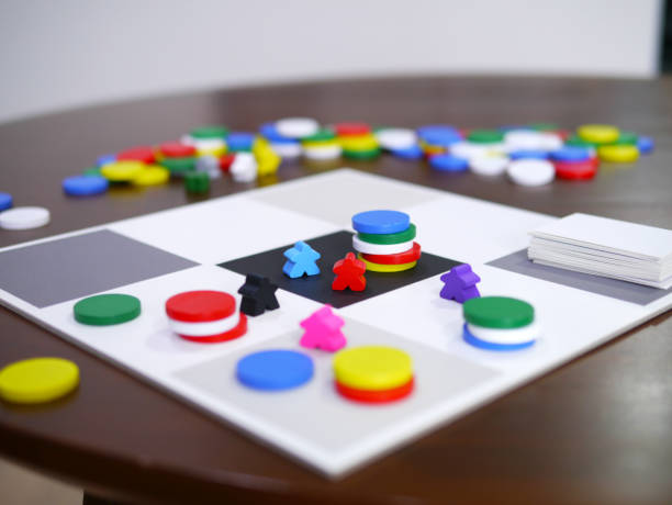istock leisure playing fun board game on wooden table top selected focus 1307224993