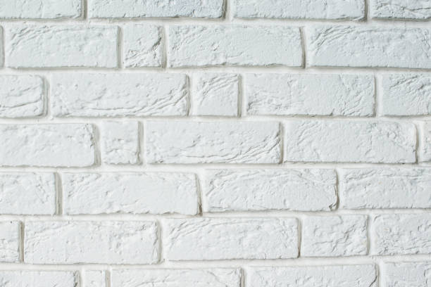 istock Photo of a white brick wall texture 1307235083