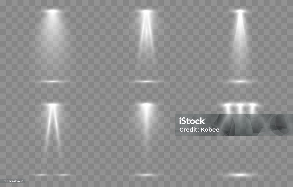 Light Source Stock Image Vector Set Of Light Light Source Studio Lighting Walls Stock ...