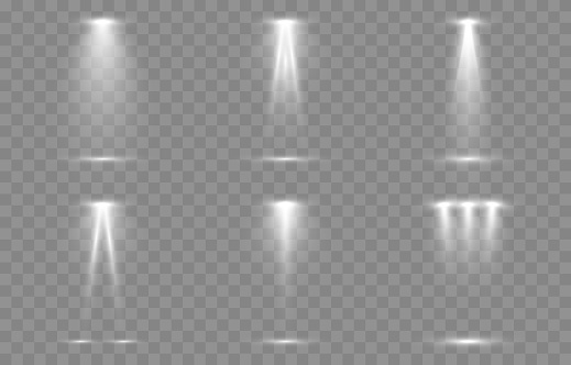 Lignt Vector Vector Set Of Light Light Source Studio Lighting Walls Stock ...