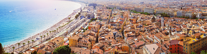 City of Nice from above in summer