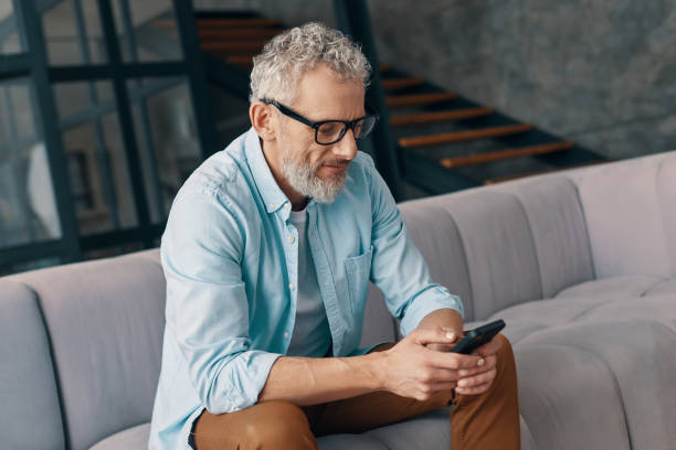istock Senior man in casual clothing 1307241222
