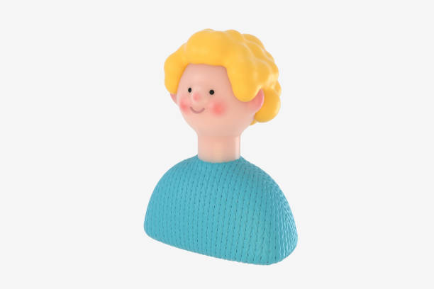 istock 3D Bright people portrait - young woman 1307242753