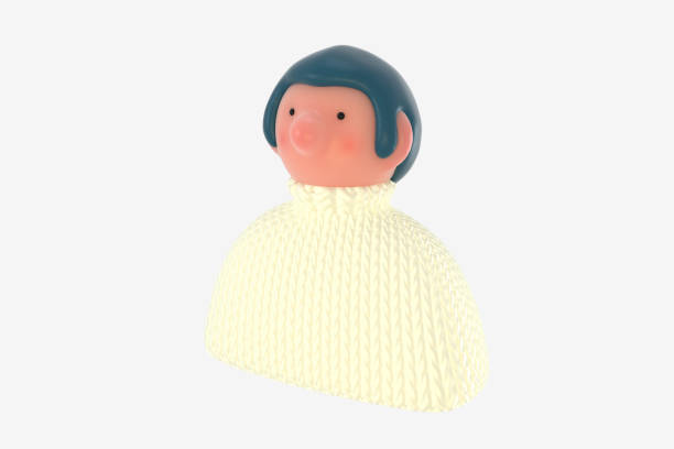 istock 3D Bright people portrait - young woman 1307242755
