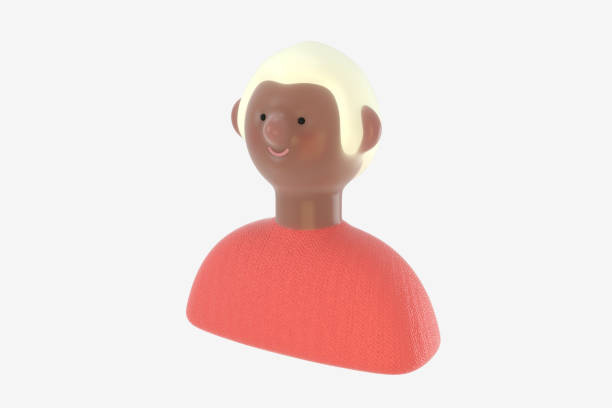 istock 3D Bright people portrait - young woman 1307242758