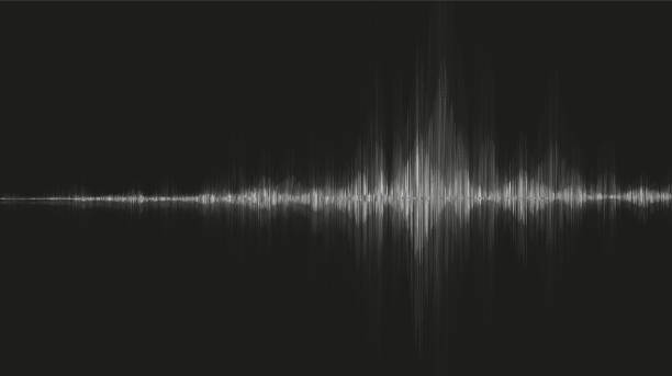 istock Black Earthquake Wave background,audio wave diagram concept,design for education and science,Vector Illustration. 1307244107