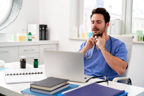 istock Young doctor conducts a video consultation 1307246156