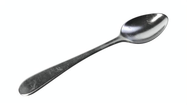 istock 3D render of spoon isolated on white. 1307246847
