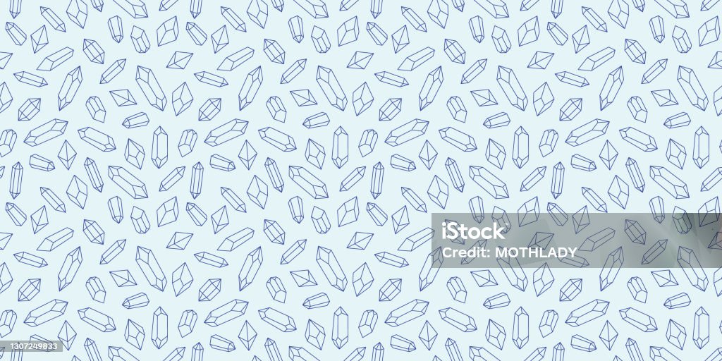 Quartz Repeating Pattern Seamless Crystal Repeat Pattern Vector Background Stock Illustration ...