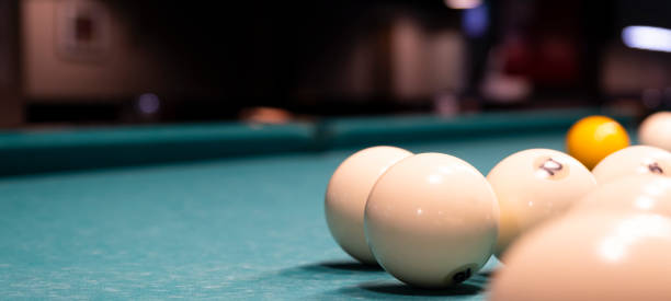 istock Russian billiards. White balls. Sport game 1307258349