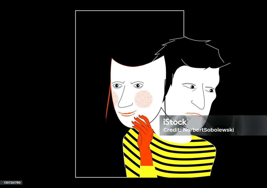Split Personality Svg Split Personality Stock Illustration - Download Image Now - Bipolar ...