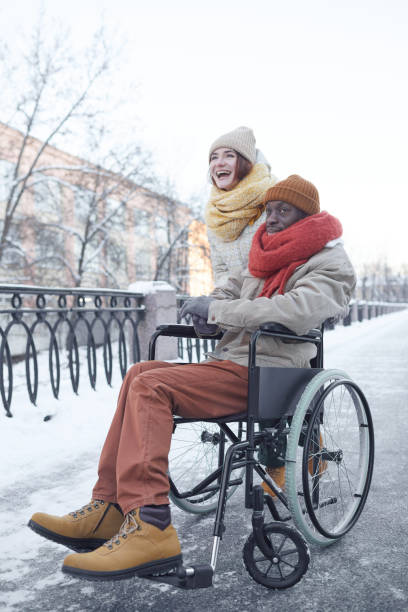 istock Interabled Couple Enjoying Winter 1307263796