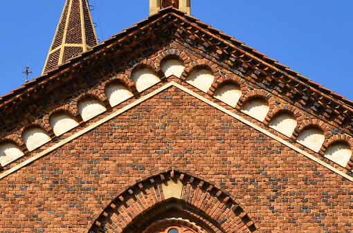Detail of the St-Laurentius church in Weinheim/Germany