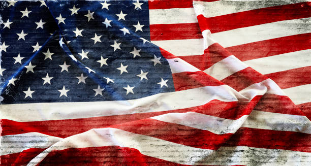 istock Grunge American flag 1307269019