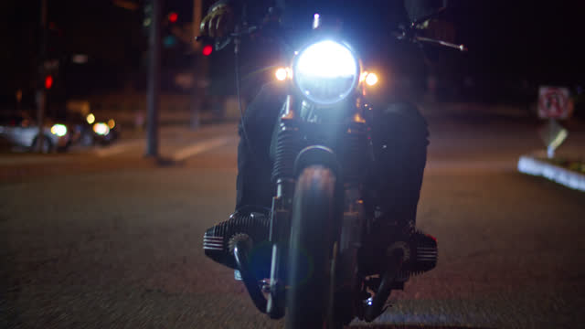 Evening Motorcycle Ride - Front View
