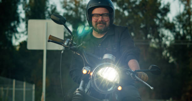 istock Smiling Motorcyclist 1307283212