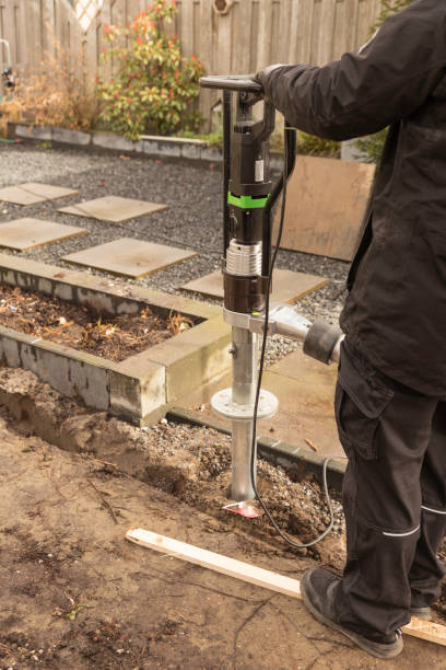 istock Iron piles for the construction of foundation 1307284785