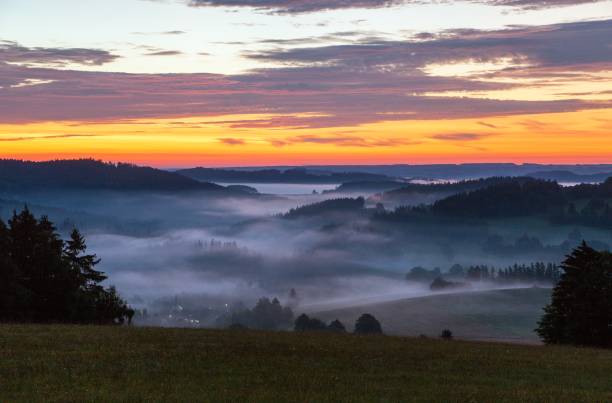 istock Morning panoramic sunset view from zdarske vrchy 1307284840