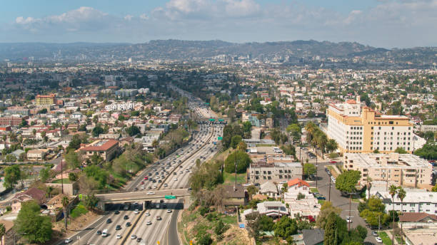 istock The 101 Freeway in Los Angeles - Aerial 1307288079