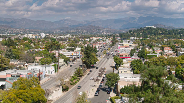 istock Hyperion Avenue Looking Towards Glendale, California - Aerial 1307288121