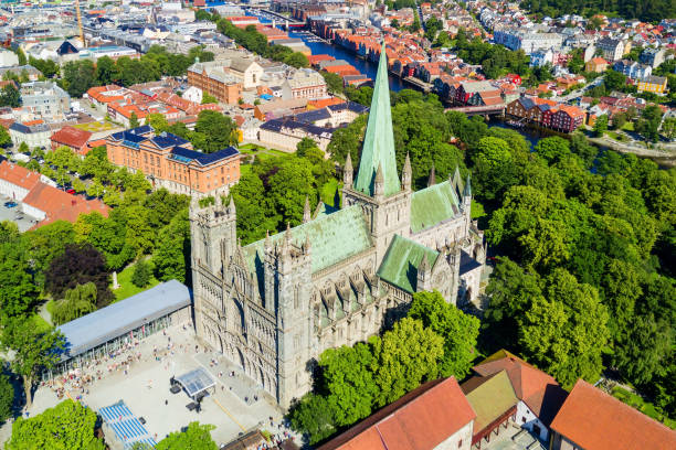 istock Nidaros Cathedral in Trondheim 1307289123