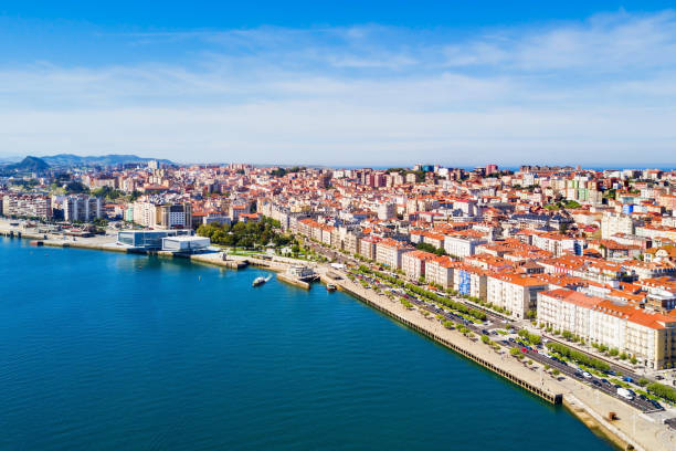 istock Santander city aerial view, Spain 1307289146