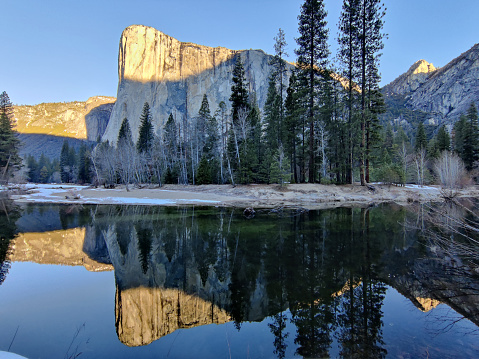 El Capitan Reflection in Merced River at Yosemite Valley\nYosemite National Park