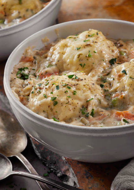 istock Creamy Chicken and Dumplings 1307290479