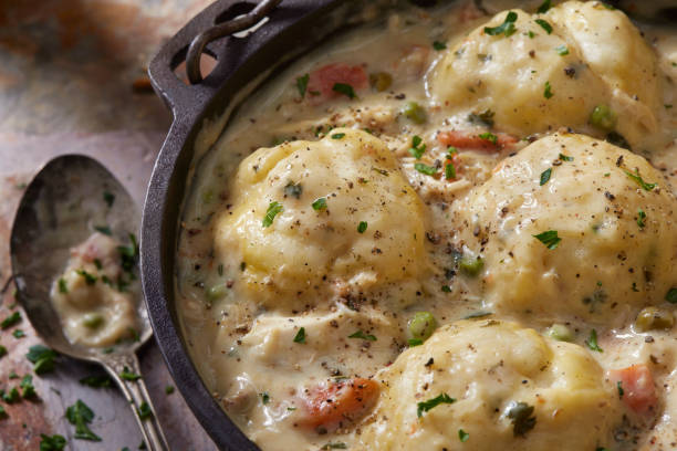 istock Creamy Chicken and Dumplings 1307290616