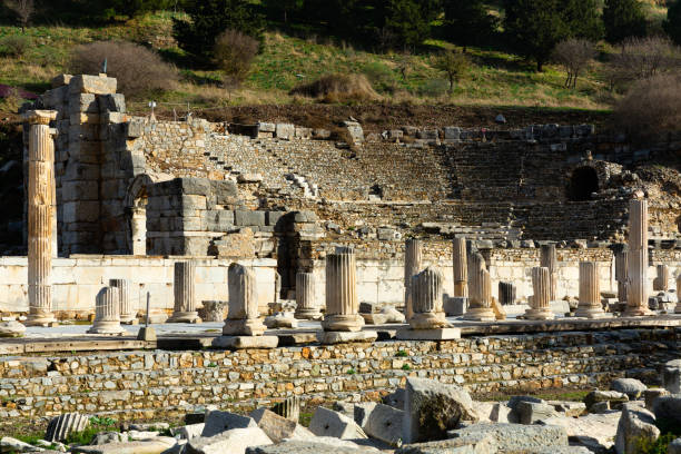 istock State Agora columns in ancient Ephesus with Odeon ruins in background 1307293465