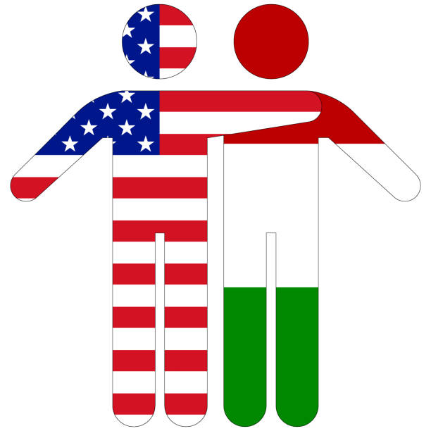 istock USA - Hungary / friendship concept on white background 1307299909