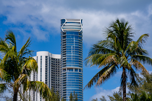Miami, FL, USA - March 13, 2021: Photo of The Ritz-Carlton Residences Sunny Isles Beach