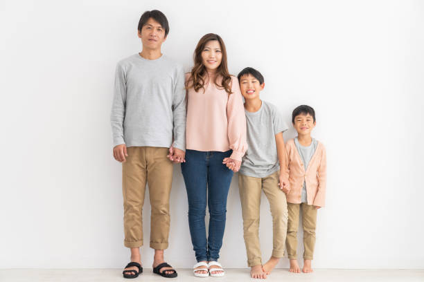 Family who is relaxed