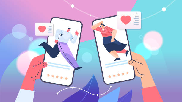istock hands using mobile app for online dating on smartphone screens social media virtual relationship communication 1307309033