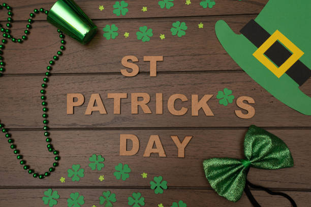 istock Flat lay photography. St. Patrick's Day 1307320812