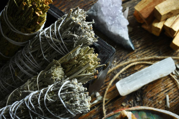 istock White Sage and Selenite Wand 1307323599