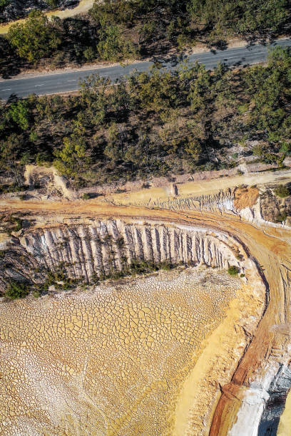 istock Aerial image of the Axedale Quarry 1307326197