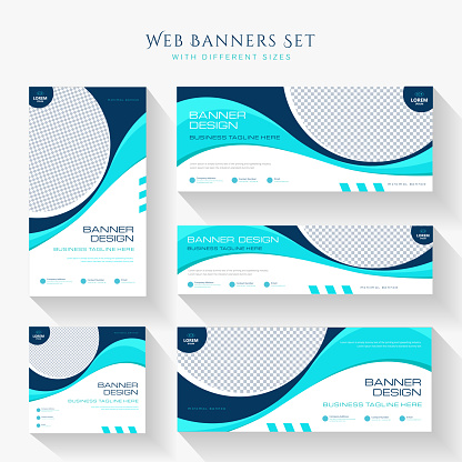 Abstract banner design web template