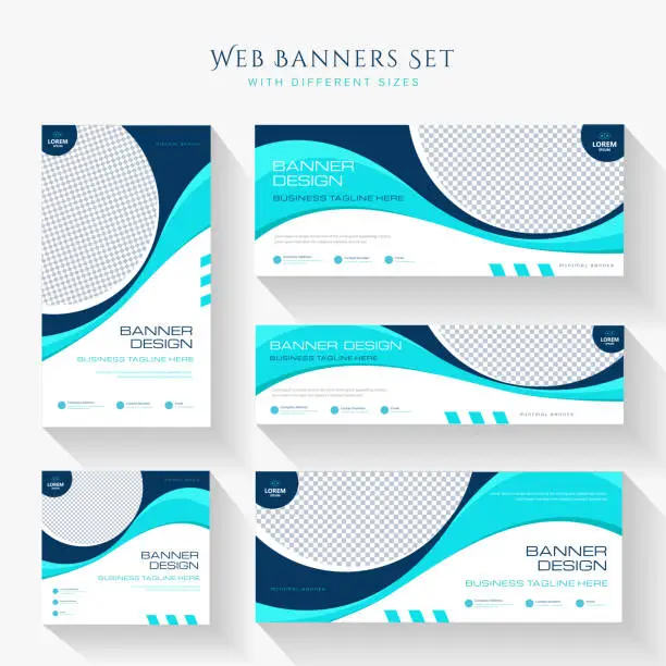 Vector illustration of Abstract banner design web template
