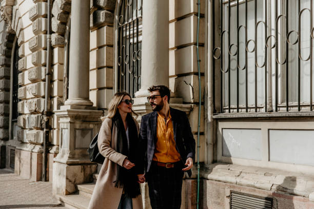 istock Rich people walking outdoors 1307330509