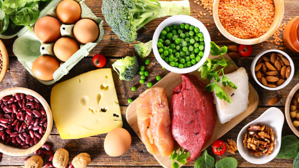 istock protein source- assortment of health food 1307333225
