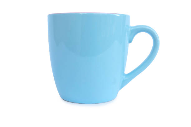 istock Blue and pink cup isolated on a white background. 1307336067