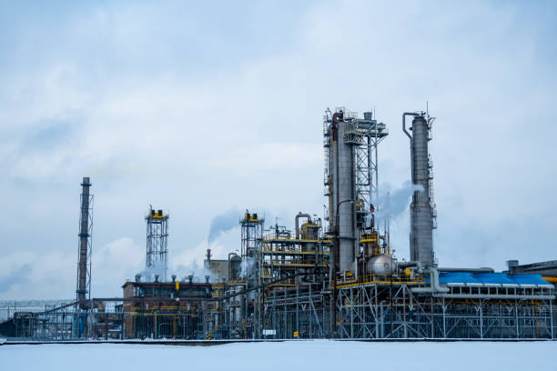 istock Chemical industry installations poisoning the natural environment 1307346065