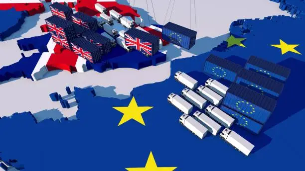 Photo of Trade between UK and EU.