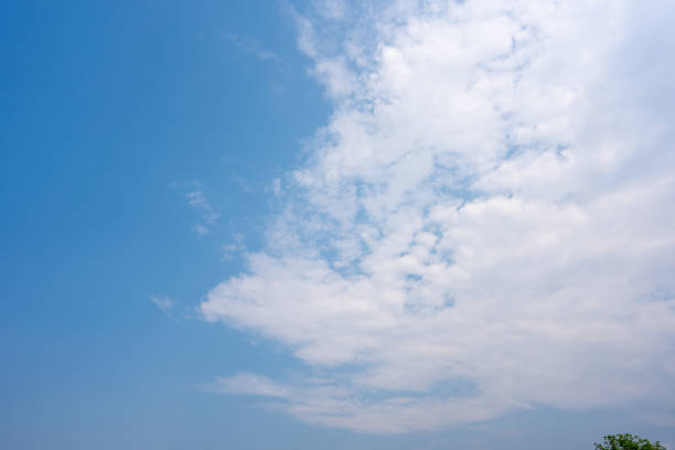 istock Sky blue or azure sky and clouds is bright white background. 1307348222