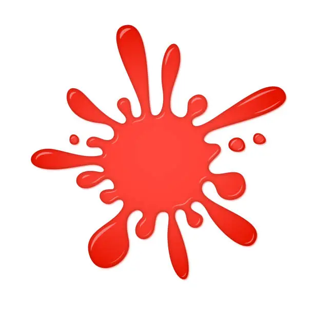 Vector illustration of Blob splash. Slime isolated on white background.