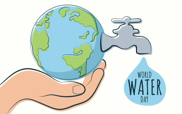 World Water Day Poster Earth And Water Tap Illustration Vector Stock  Illustration - Download Image Now - iStock