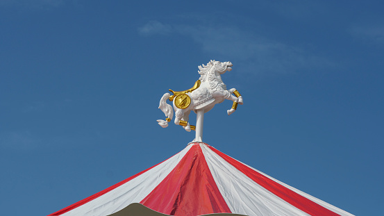 horse in a carousel
