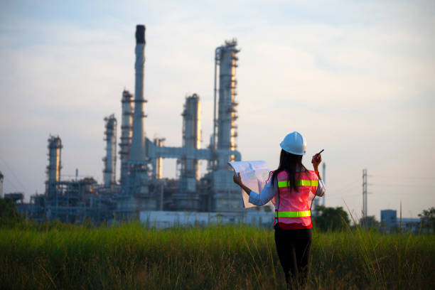 istock Engineers woman construction safety work concept and construction .Engineer Concept 1307359964