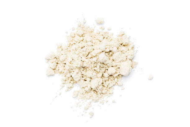 istock dry wasabi powder isolated on a white background. above view 1307361784